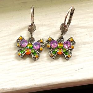 Dazzling Crystal Butterfly Earrings
